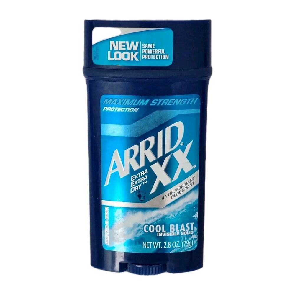 Arrid XX Extra Extra Dry Cool Blast Deodorant Solid Maximum Strength 2.8 oz. VTG